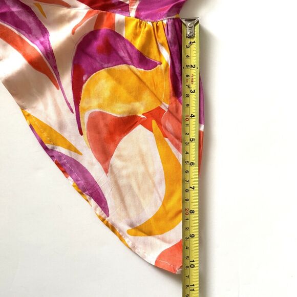 Anthropologie Abel the label ATL Swish Maxi High Low Dress Flutter Slv - Picture 11 of 13